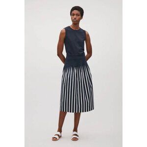 COS | Pleated Stripe Skirt 8